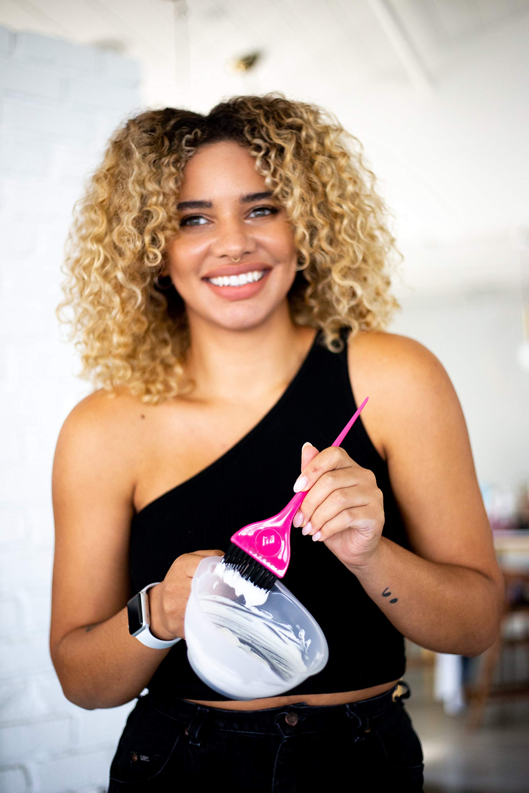 FRAMAR Classic Hair Color Brush – Hair Dye Brushes For Hair Stylist, Hair Coloring Brush, Color Applicator Brush, Tint Brushes For Hair Color, Dye Brush Tools - Pink - Image 7