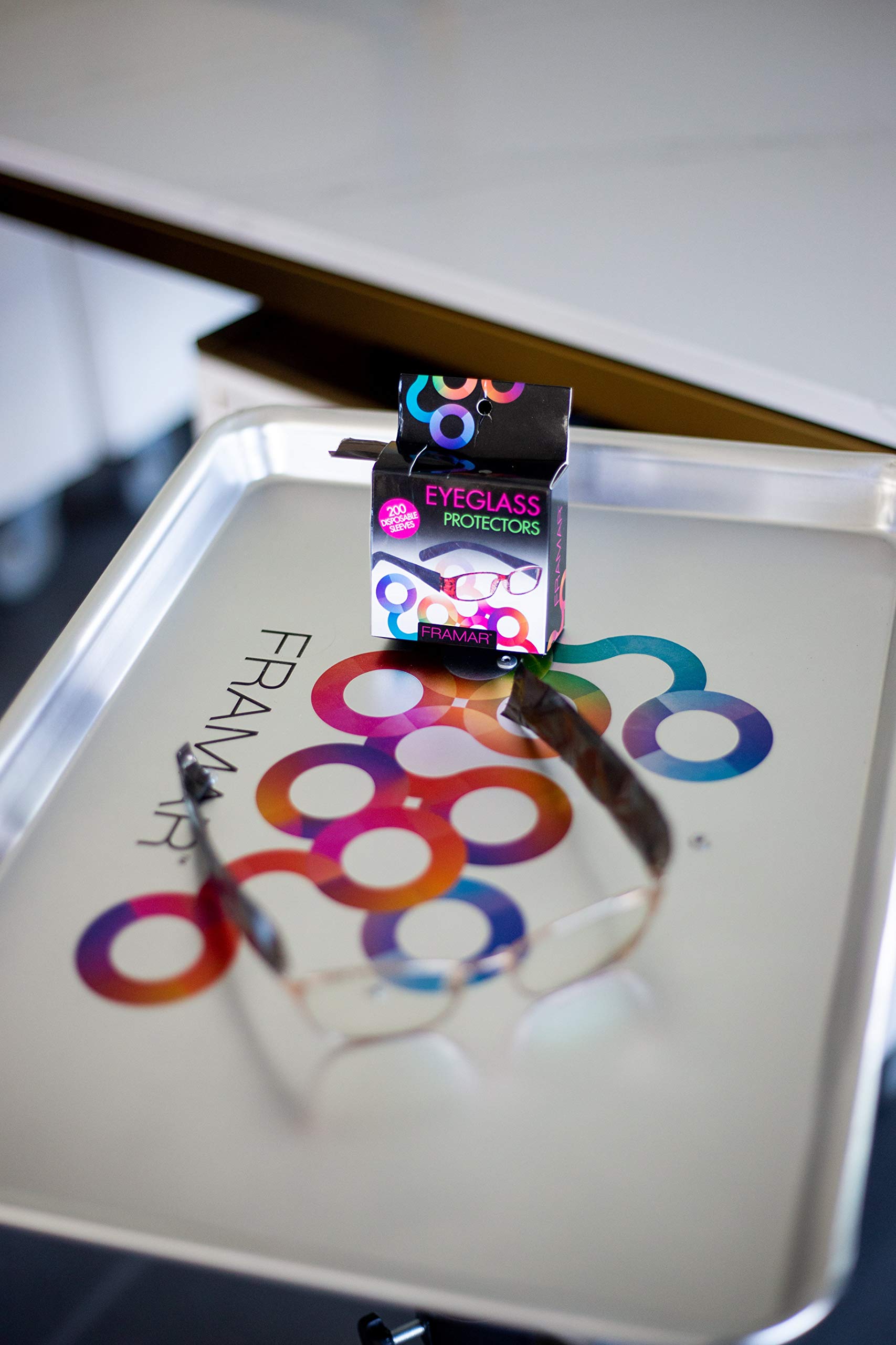 FRAMAR Eyeglass Sleeves For Glasses – Covers For Eye Glasses Against Hair Color, Hair Dye, Glasses Arm Covers, Eyeglass Cover – 200 Count - Image 7